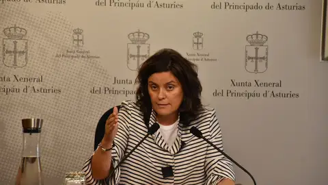 Beatriz Polledo, diputada del PP Asturias, en la sala de prensa de la Junta General del Principado Beatriz Polledo, diputada del PP Asturias, en la sala de prensa de la Junta General del Principado