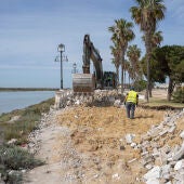Trabajos en el parque de La Magdalena