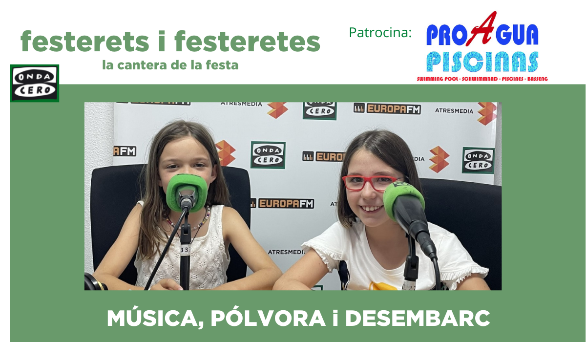 Maia i Mireia posen veu a la història de la festa Maia i Mireia posen veu a la història de la festa