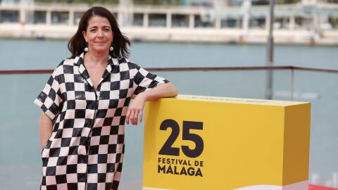 La actriz Nora Navas posa en el photocall de la pel&iacute;cula 'Sinjar' durante el Festival de M&aacute;laga