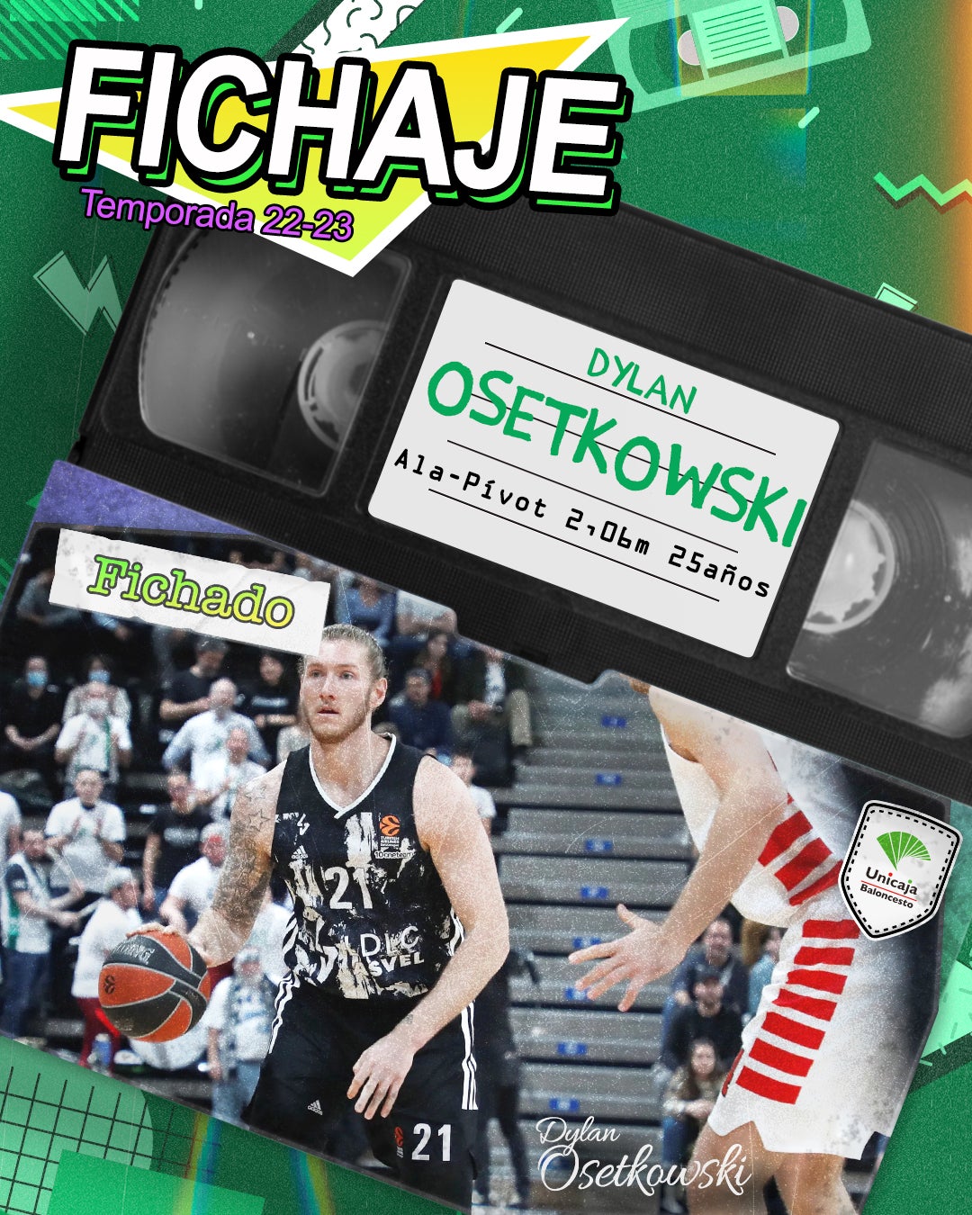 Se hace oficial el fichaje de Dylan Osetkowski Se hace oficial el fichaje de Dylan Osetkowski