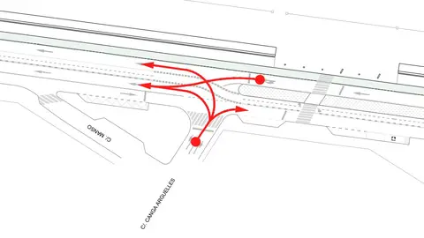 Acceso a Cascayu por c/Canga Arguelles Acceso a Cascayu por c/Canga Arguelles