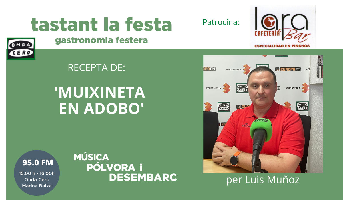 La recepta festera de Luis Muñoz La recepta festera de Luis Muñoz