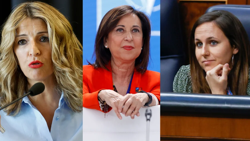 Yolanda Díaz, Margarita Robles e Ione Belarra Yolanda Díaz, Margarita Robles e Ione Belarra