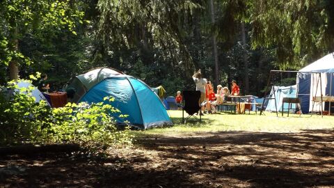Imagen de archivo de un campamento de verano.