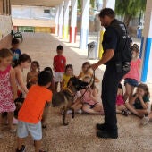 la vila joiosa unidad canina k9 policia local niños colegios