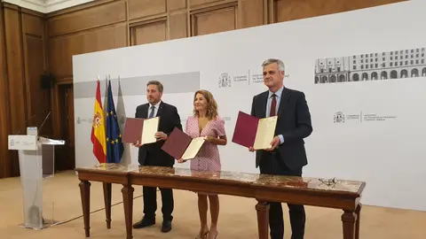 Soro ha firmado el convenio en Madrid