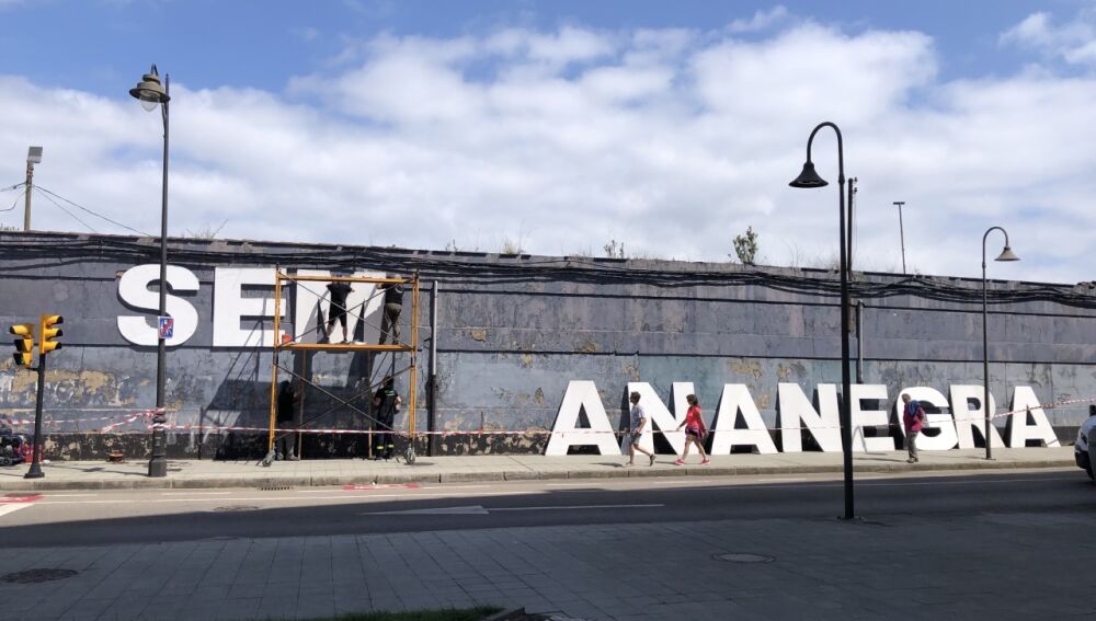 Montaje de la Semana Negra de Gijón