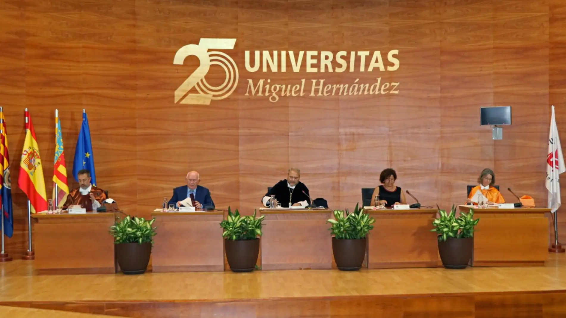 Acto de clausura del curso académica 2021-2022 en la Universidad Miguel Hernández de Elche.