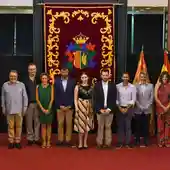 La Lonja de Orihuela acoge la recepción institucional de cargos festeros tras dos años en blanco La Lonja de Orihuela acoge la recepción institucional de cargos festeros tras dos años en blanco