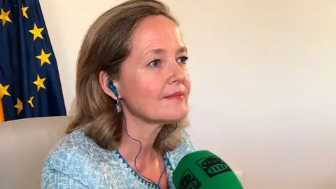 Nadia Calviño en una entrevista con Onda Cero Nadia Calviño en una entrevista con Onda Cero