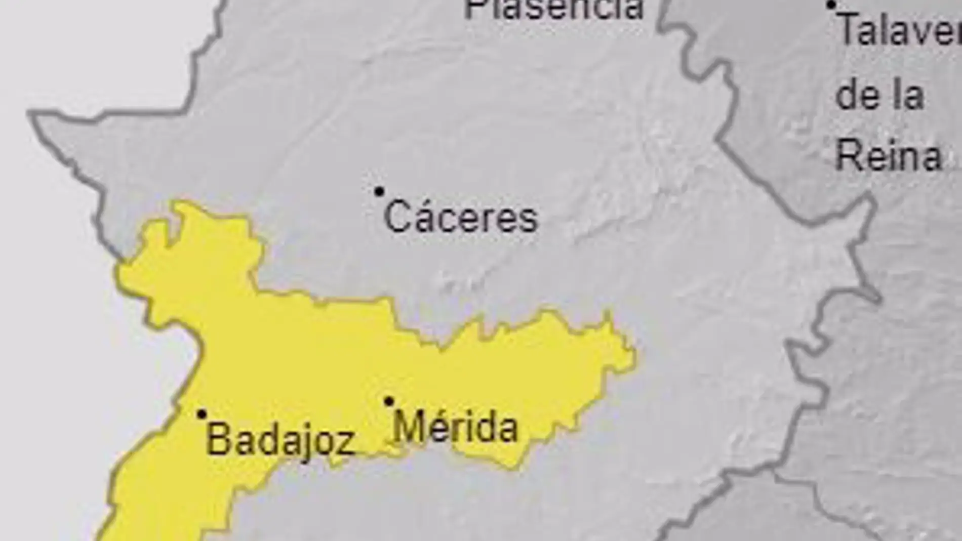 La comarca de las Vegas del Guadiana permanecerá este jueves en aviso amarillo por temperaturas máximas de 38 grados