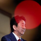 Shinzo Abe en una reunión entre China, Corea del Sur y Japón en 2019