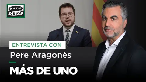 Carlos Alsina entrevista este lunes a Pere Aragonès en &#39;Más de uno&#39;