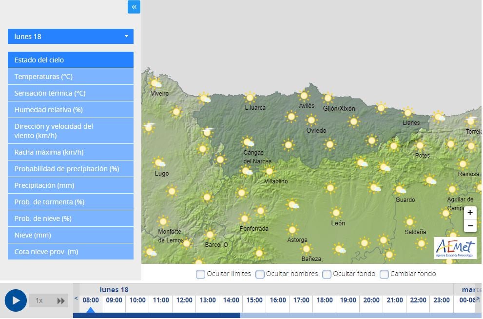 Descenso notable de las temperaturas máximas Descenso notable de las temperaturas máximas