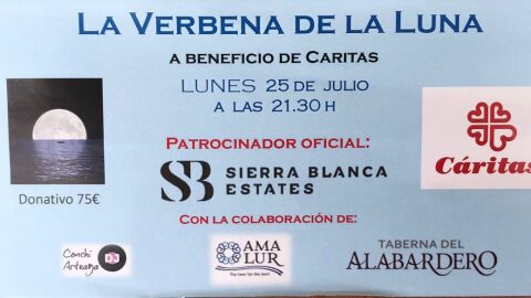 C&aacute;ritas Marbella retoma su 'Verbena de la Luna'