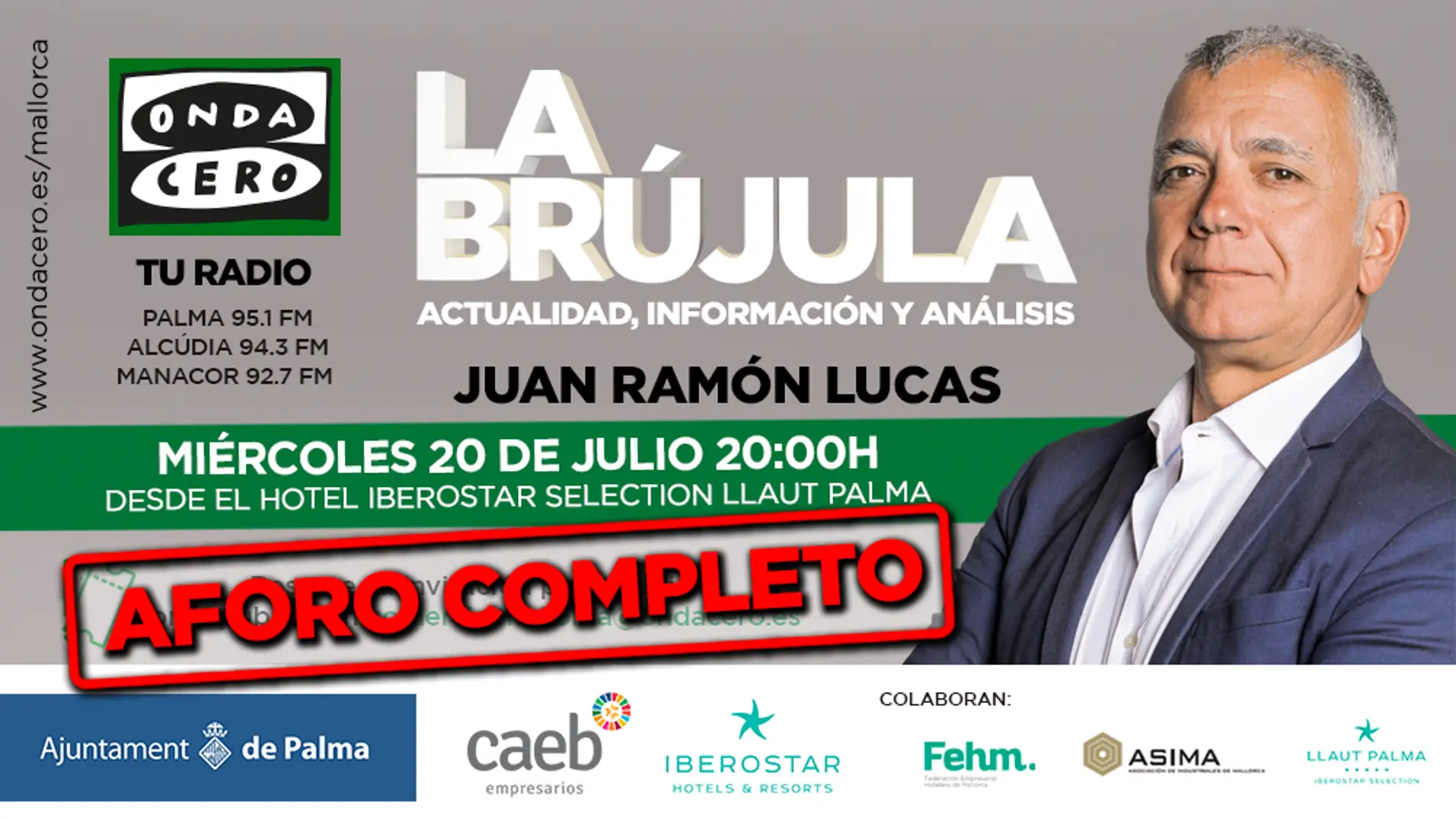 "La Brújula" en directo desde Palma con Juan Ramón Lucas 