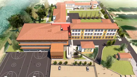 Imagen del futuro centro según el proyecto de rehabilitación parcial y nueva edificación