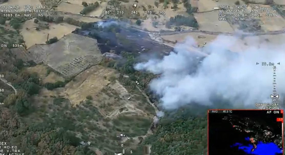 Continúan estabilizados los incendios de Hurdes y Casas de Miravete, evolución favorable para El Jerte Continúan estabilizados los incendios de Hurdes y Casas de Miravete, evolución favorable para El Jerte
