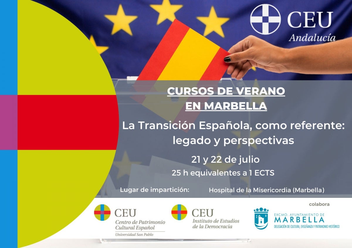 Marbella abordará la Transición Española y su legado con referentes políticos Marbella abordará la Transición Española y su legado con referentes políticos