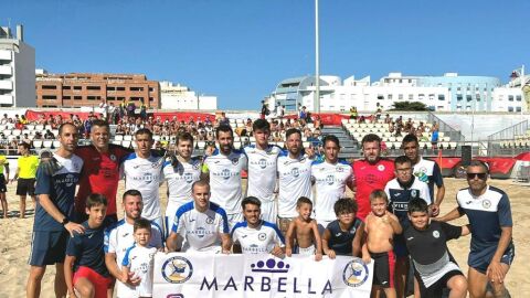 Marbella f&uacute;tbol playa