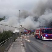 Imágenes de las labores de extinción del incendio