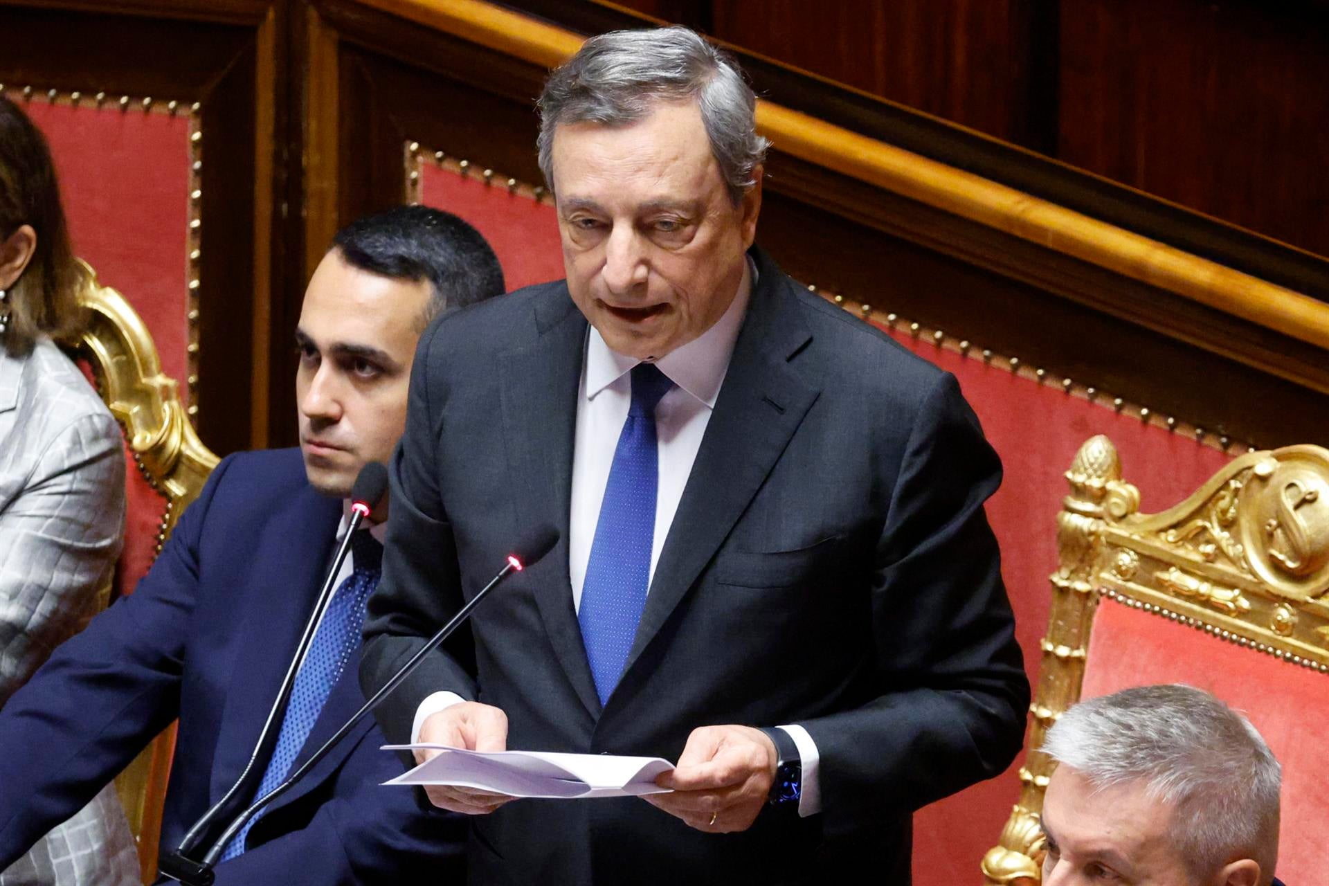Mario Draghi pierde la mayoría parlamentaria para gobernar Mario Draghi pierde la mayoría parlamentaria para gobernar