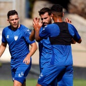 Entrenamiento del Málaga CF
