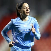 Vicky Losada durante un partido con el Manchester City