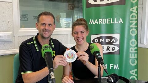 Carla Viegas con Julio Rodr&iacute;guez