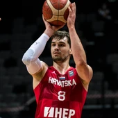 Mario Hezonja durante un partido con la selección croata Mario Hezonja durante un partido con la selección croata