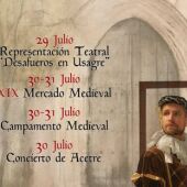 Usagre celebra su I Festival Medieval del 29 al 31 de julio