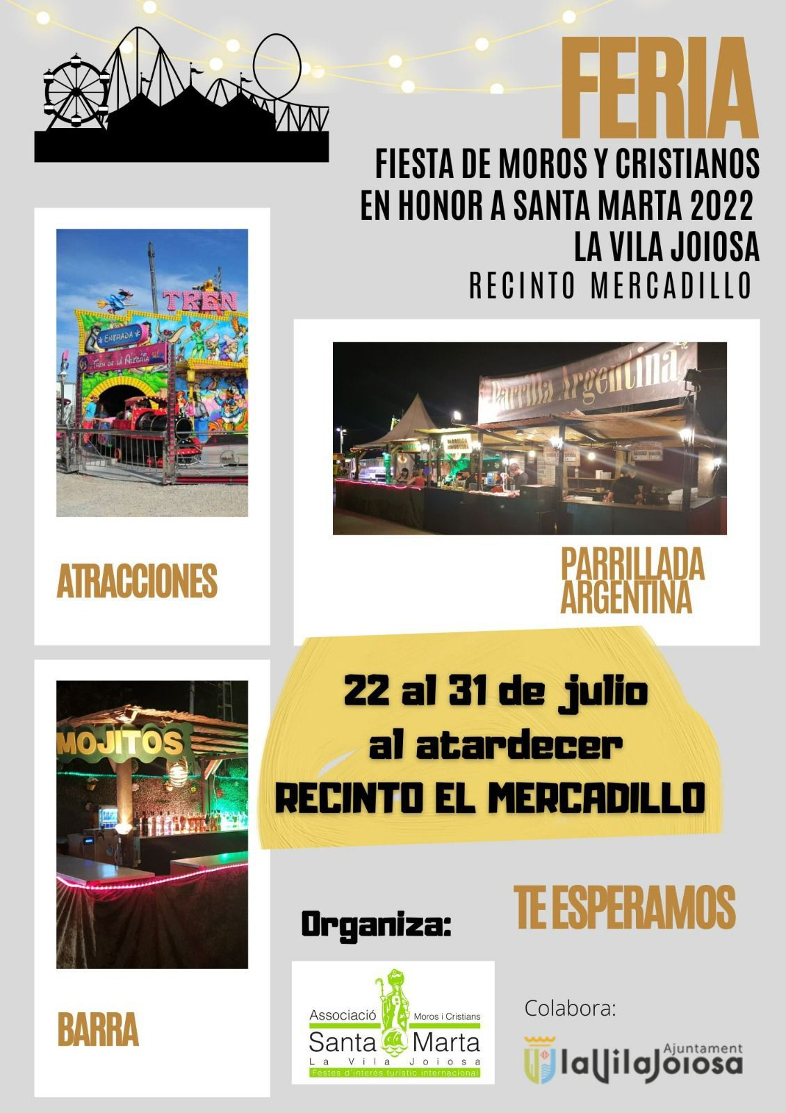 Las fiestas de Moros i Cristians de la Vila recuperan la Feria de atracciones Las fiestas de Moros i Cristians de la Vila recuperan la Feria de atracciones