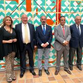 Al acto de presentación de los proyectos fotovoltaicos también han asistido los representantes del Gobierno de Aragón