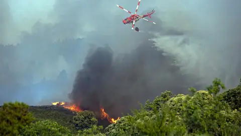 Un nuevo incendio avanza sin control en Tenerife