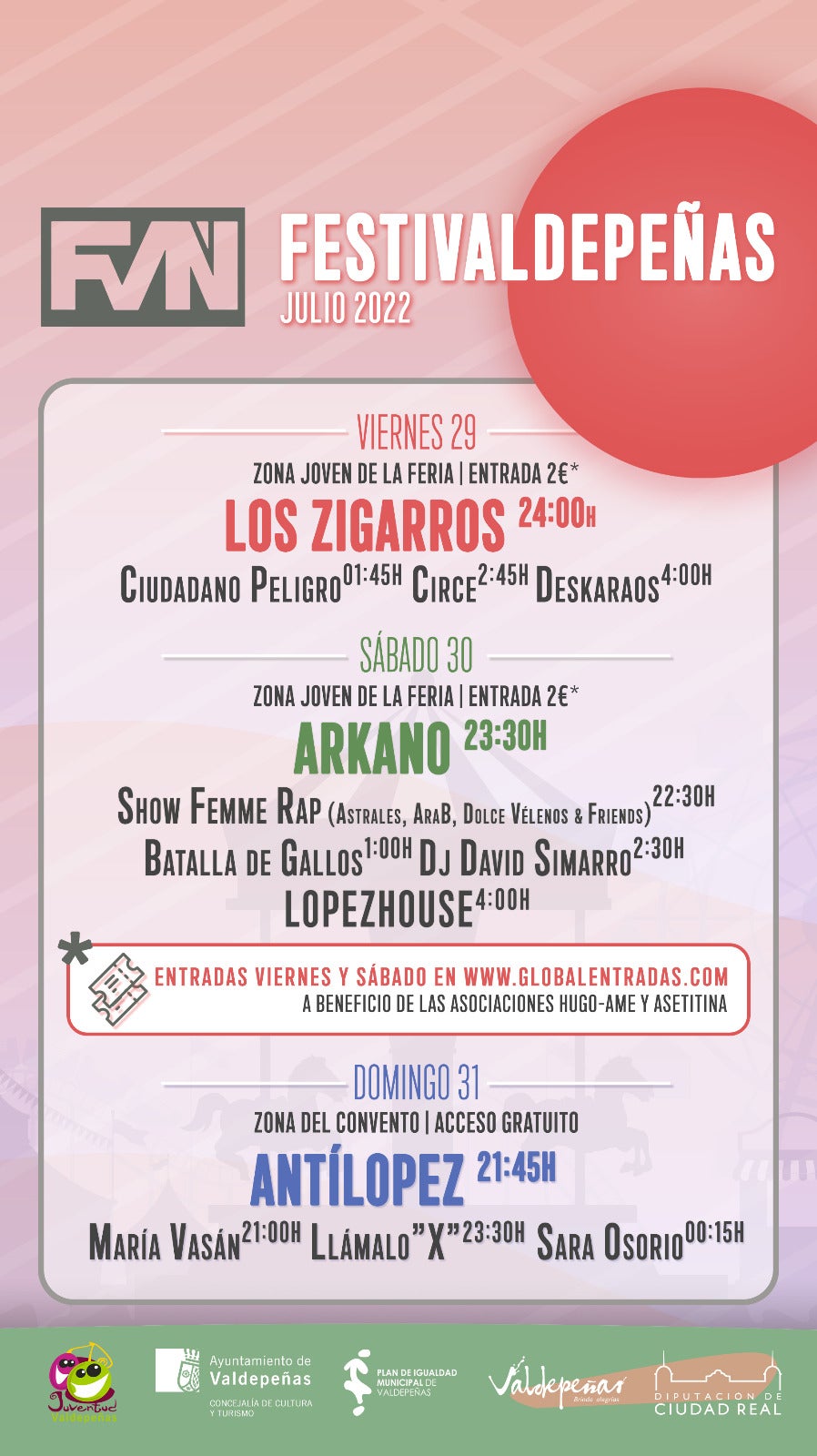 A la venta en la web las entradas para Festivaldepeñas 2022 A la venta en la web las entradas para Festivaldepeñas 2022