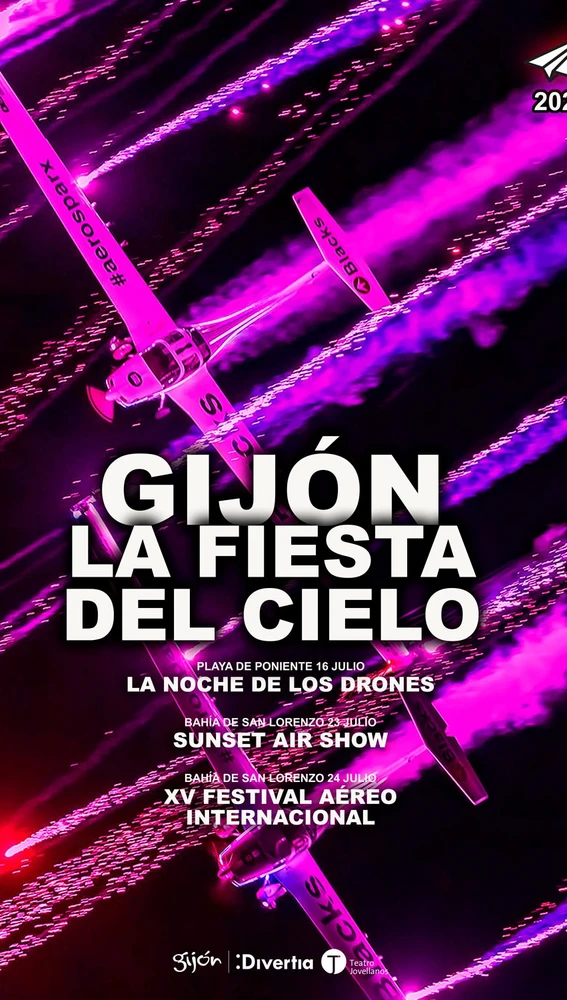 Cartes de 'La fiesta del cielo' en Gijón
