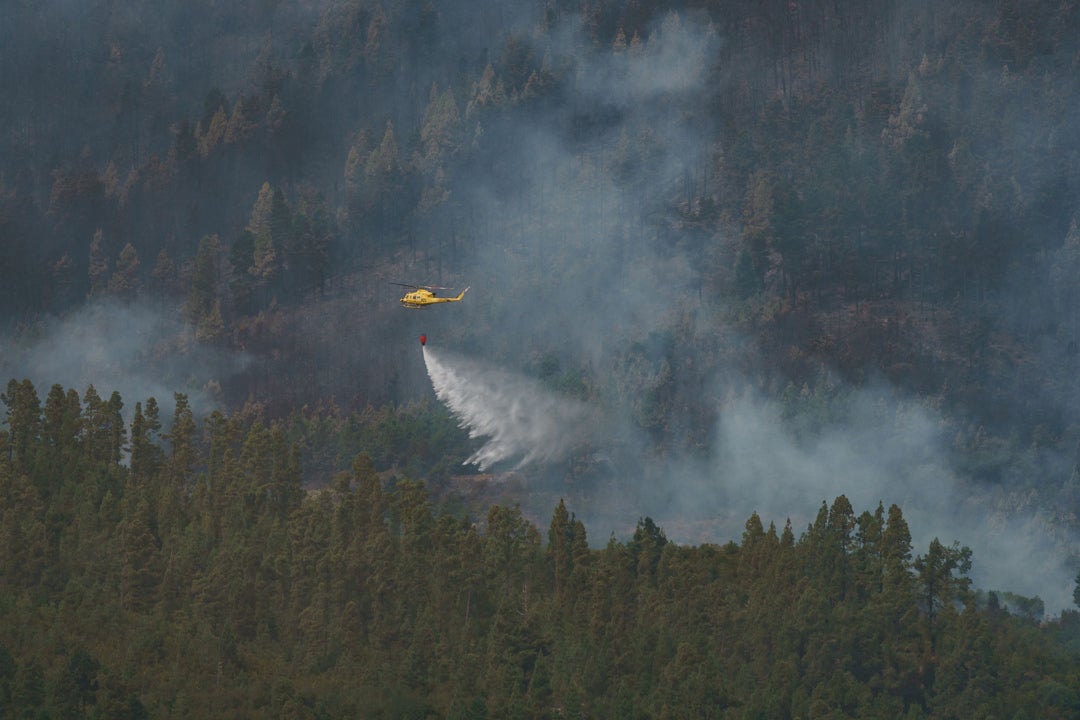El incendio en Tenerife continúa avanzando, mientras los de la península se van apagando El incendio en Tenerife continúa avanzando, mientras los de la península se van apagando