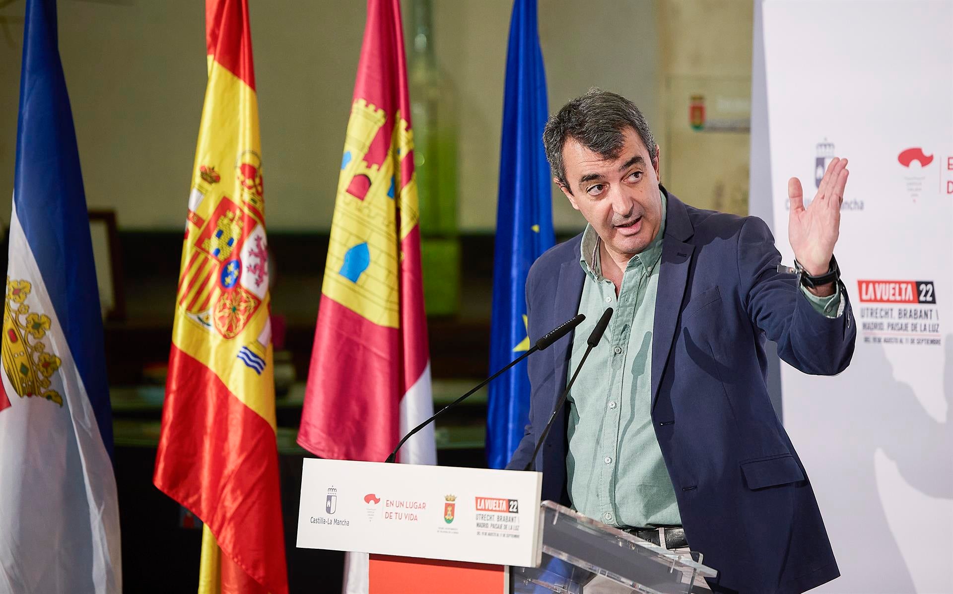 Javier Guillén, director de La Vuelta: "Sabemos que La Vuelta está en el calendario de Pogacar" Javier Guillén, director de La Vuelta: "Sabemos que La Vuelta está en el calendario de Pogacar"