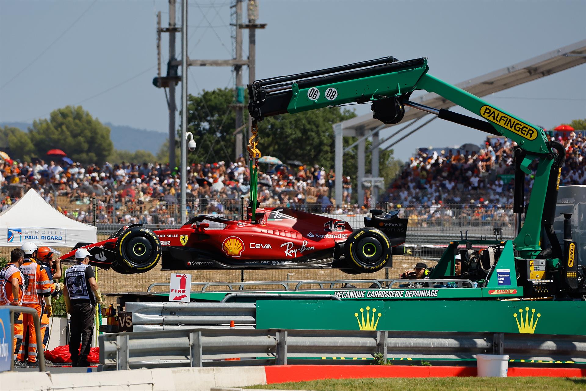 El desgarrador grito de rabia de Charles Leclerc tras irse al muro en el GP de Francia El desgarrador grito de rabia de Charles Leclerc tras irse al muro en el GP de Francia