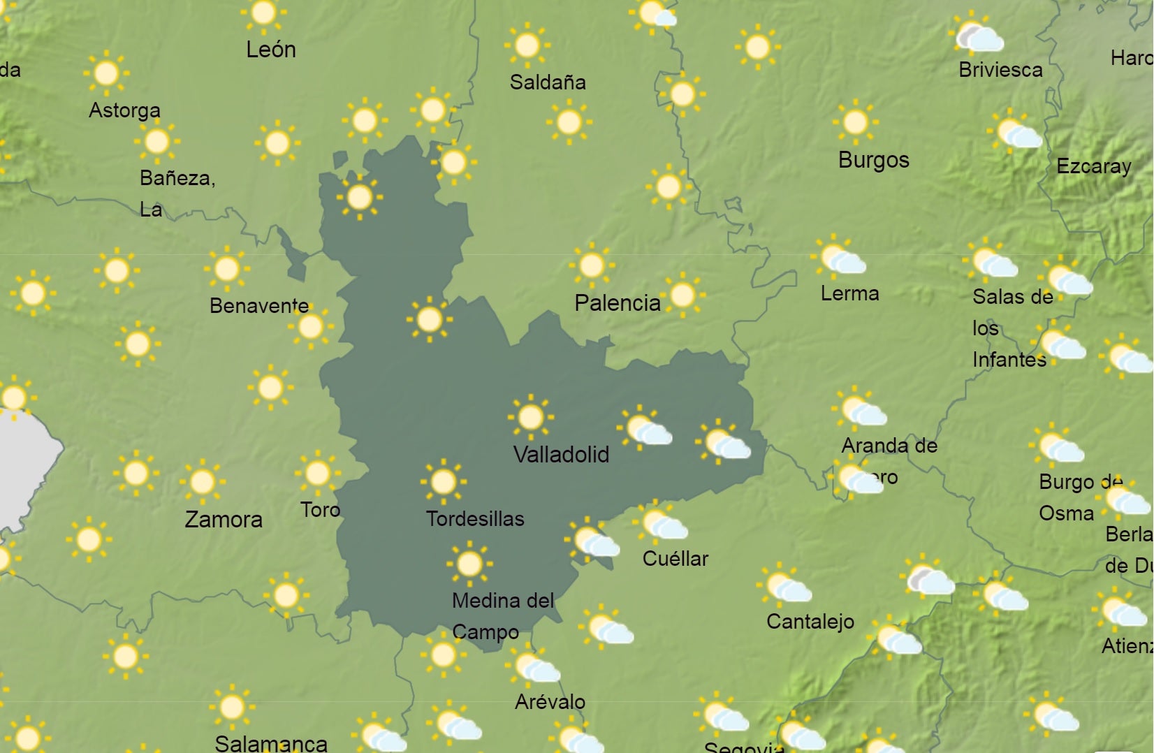 El Tiempo para las próximas horas El Tiempo para las próximas horas