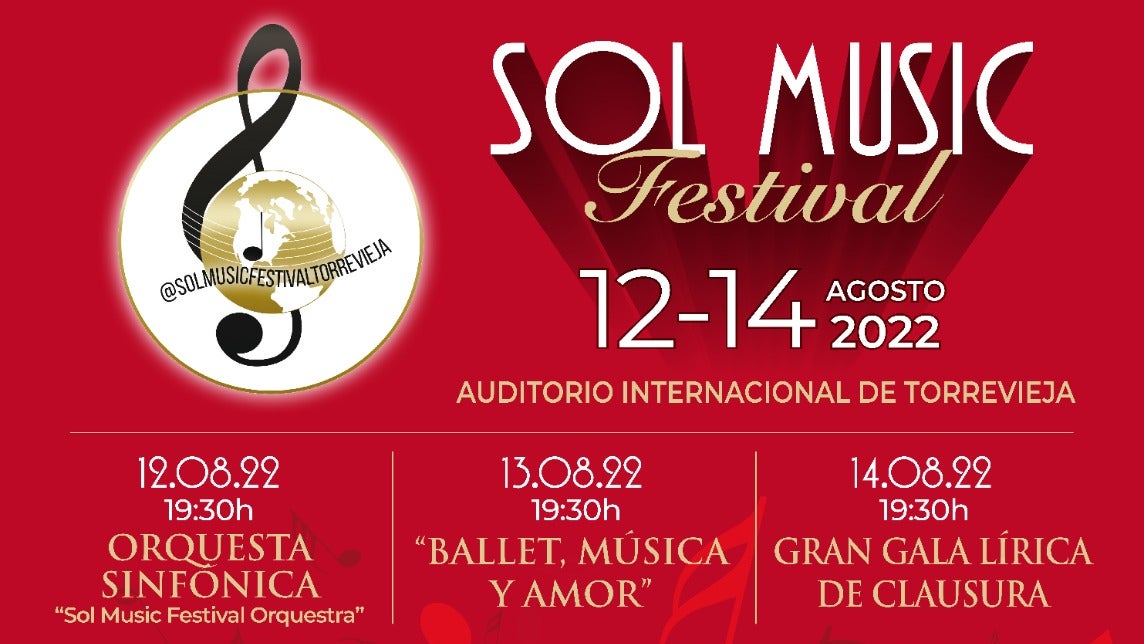 Del 12 al 14 de agosto Torrevieja recibe el III festival internacional "Sol music festival Torrevieja" Del 12 al 14 de agosto Torrevieja recibe el III festival internacional "Sol music festival Torrevieja"