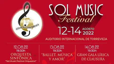 Del 12 al 14 de agosto Torrevieja recibe el III festival internacional &quot;Sol music festival Torrevieja&quot;   
