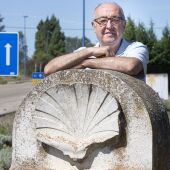 Ángel Luis Barreda, presidente de honor de las asociaciones del Camino de Santiago francés