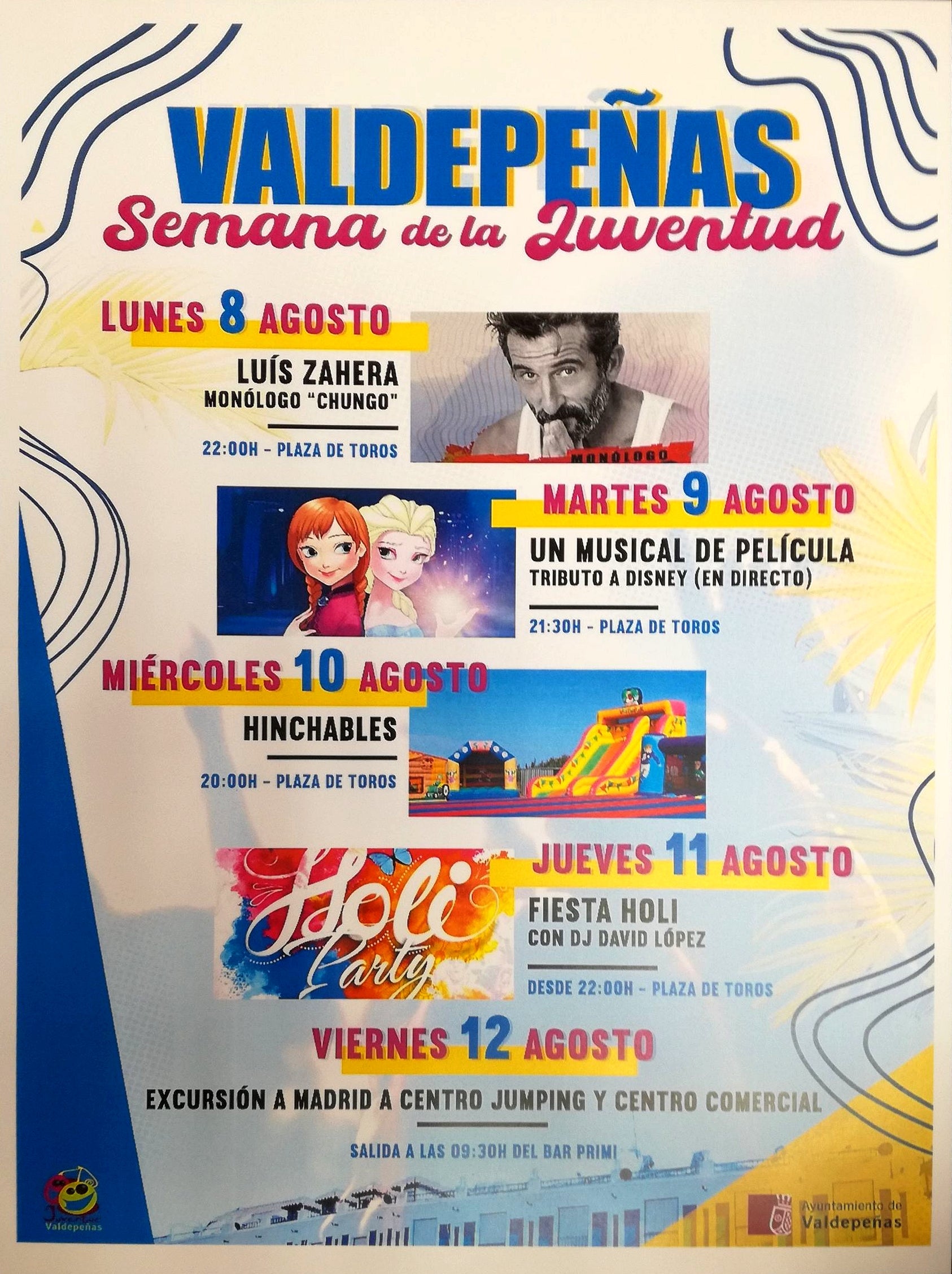 La Semana de la Juventud de Valdepeñas intentará satisfacer a menores de todas las edades La Semana de la Juventud de Valdepeñas intentará satisfacer a menores de todas las edades