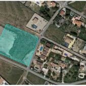 En trazos verdes, la parcela donde se ubicará el colegio de La Cañada del Fenollar