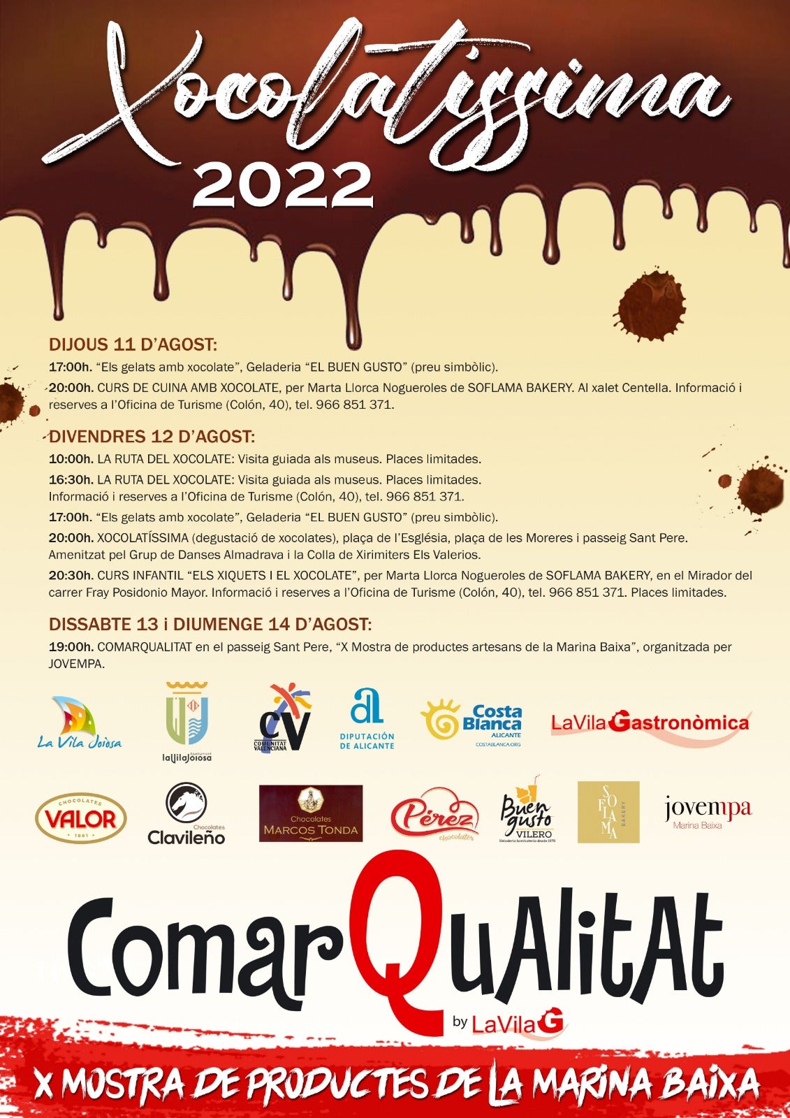La Vila Joiosa recupera "Xocolatísima" tras la pandemia La Vila Joiosa recupera "Xocolatísima" tras la pandemia