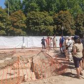Se procede al tapado provisional de los restos obtenidos en la segunda fase de excavaciones arqueológicas en la Plaza de los Santos Niños para su conservación