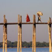 Birmania Myanmar Puente Monje