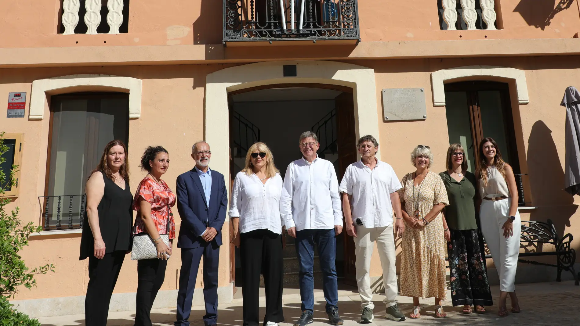 Ximo Puig, President de la Generalitat junto a alcaldes y alcaldesas de la Marina Alta